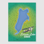 Esrum Lake Denmark Reisekarte Magnetkarte (Vorderseite)
