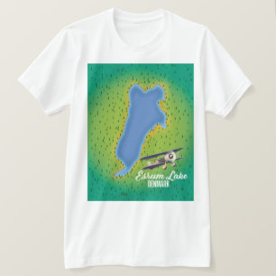 Esrum-See Dänemark Reise Karte T-Shirt