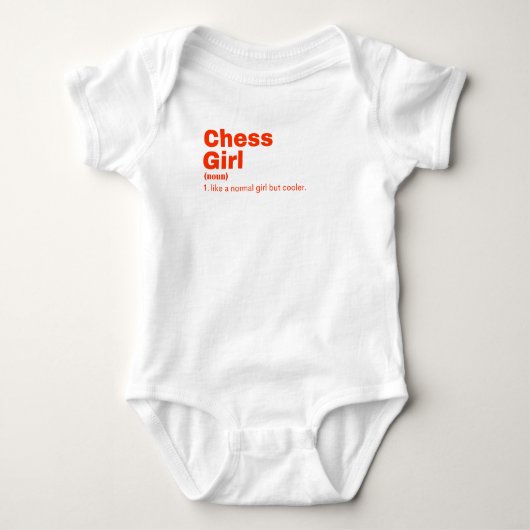 ess Girl - Chess Baby Strampler (Vorderseite)