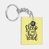 Ess Read Sleep Book Lover Schlüsselanhänger (Vorderseite links)