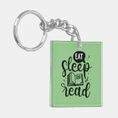 Ess Read Sleep Book Lover Schlüsselanhänger (Vorderseite links)