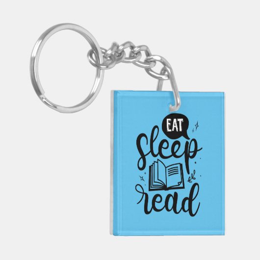 Ess Read Sleep Book Lover Schlüsselanhänger (Vorderseite links)