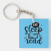 Ess Read Sleep Book Lover Schlüsselanhänger (Vorderseite)