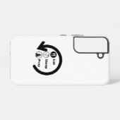 Ess Schlaf beten wiederholen Samsung Galaxy Hülle (Rückseite (Horizontal))