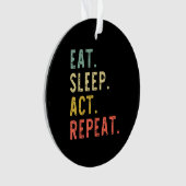 Ess schlafen Schauspielerin Schauspielerin Schausp Ornament (Vorderseite)