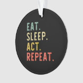 Ess schlafen Schauspielerin Schauspielerin Schausp Ornament (Vorderseite)