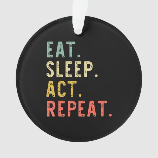Ess schlafen Schauspielerin Schauspielerin Schausp Ornament (Vorderseite)