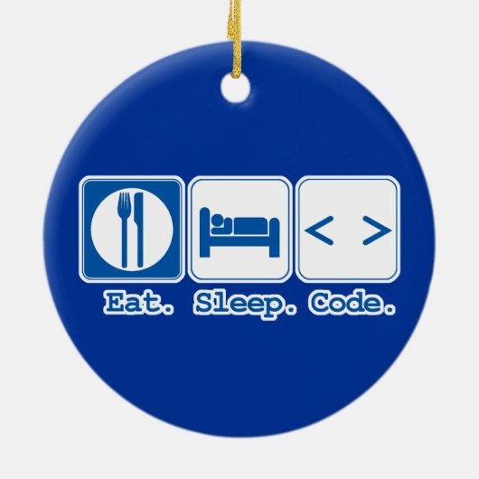 Ess Sleep Code (HTML) Keramikornament (Hinten)