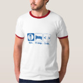 Ess Sleep Code (HTML) T-Shirt (Vorderseite)