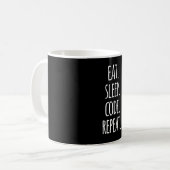 Ess Sleep-Code Wiederholen Computer-Programmierung Kaffeetasse (Vorderseite Links)