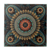 Essaouira Floral Mandala Pattern Fliese (Vorderseite)