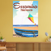 Essaouira Marokko Vintage Reiseplakat Leinwanddruck (Insitu (Wohnzimmer))