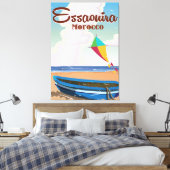 Essaouira Marokko Vintage Reiseplakat Leinwanddruck (Insitu (Schlafzimmer))