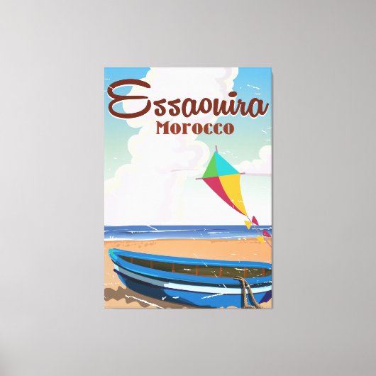 Essaouira Marokko Vintage Reiseplakat Leinwanddruck (Vorderseite)