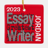 Essay Writer Extraordinaire CUSTOM Keramikornament (Vorderseite)