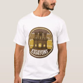 Essayons Engineer Castle Retro T‑Shirt T-Shirt (Vorderseite)
