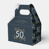 essbar Birthday blau und gold schlicht elegant