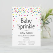 Essbare Baby Sprinkle Ice Einladung (Stehend Vorderseite)