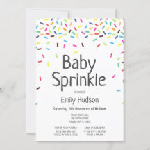Essbare Baby Sprinkle Ice Einladung