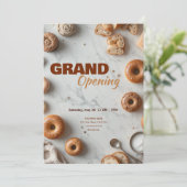 Essbare Bäckerei Grand Opening Einladung (Stehend Vorderseite)