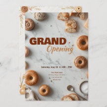 Essbare Bäckerei Grand Opening Einladung