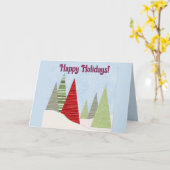 essbare Bäume im Winter Weihnachten glückliche Fei Karte (Gelbe Blume)