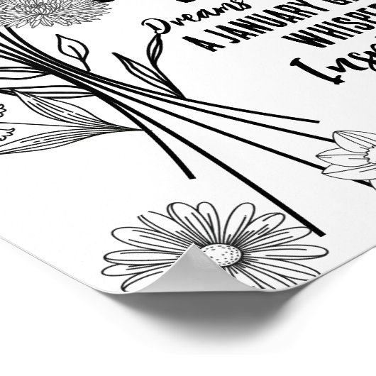 essbare Blume Poster (Ecke)