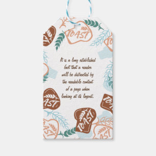 Essbare Brot-Toastquote Geschenkanhänger