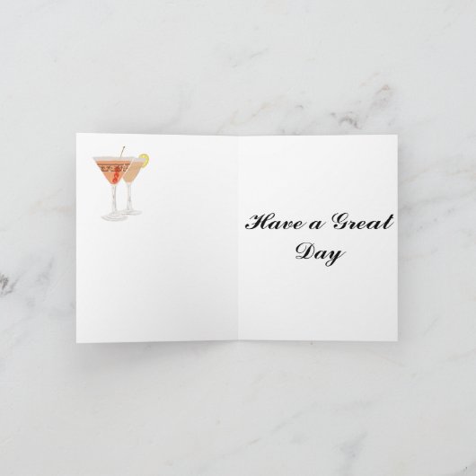 essbare Cocktails Karte (Innenseite)