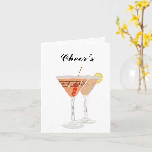 essbare Cocktails Karte (Gelbe Blume)