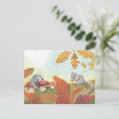Essbare Dormice (Glis glis) in der Natur Postkarte (Stehend Vorderseite)
