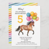 Essbare Geburtstagsfeier // Regenbogen Einladung (Vorne/Hinten)