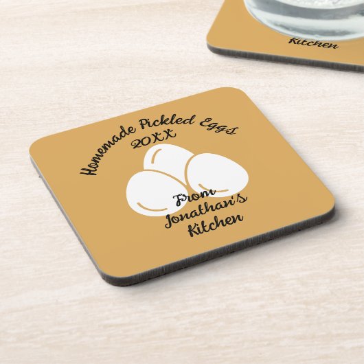 Essbare gepflückte Eier Getränkeuntersetzer (Linke Seite)