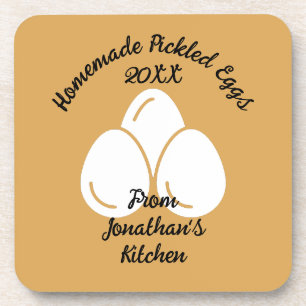 Essbare gepflückte Eier Getränkeuntersetzer