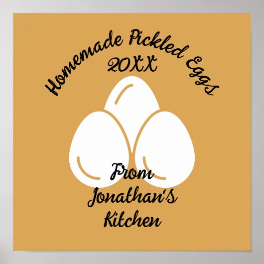 Essbare gepflückte Eier Poster (Vorne)