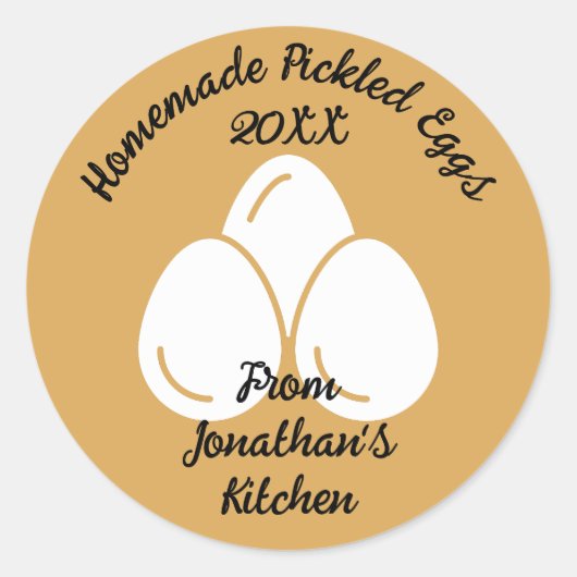 Essbare gepflückte Eier Runder Aufkleber (Vorderseite)