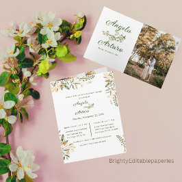 Essbare Hochzeit Probe Einladung