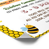 essbare Honigbiene zurück zum Flyer der Schule Poster (Ecke)