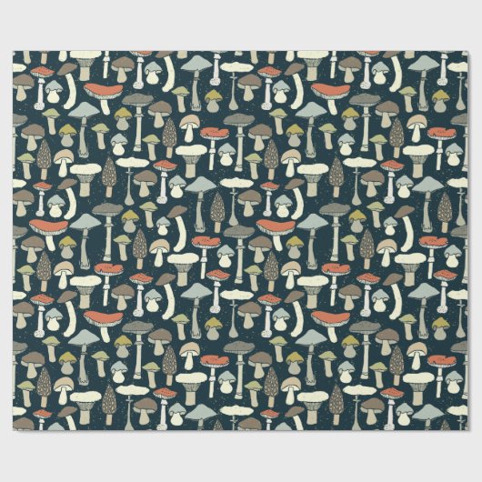 Essbare Mushroom Garden Geschenkpapier (Flach)