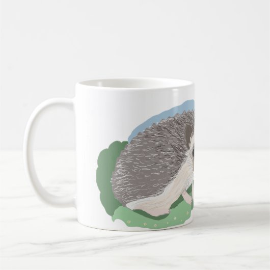 essbare niedliche Igel Kaffeetasse (Links)