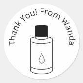 Essbare Ölmörtel für die Runde / Feticker Runder Aufkleber (Vorderseite)