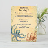 Essbare Ozeane Einladung (Stehend Vorderseite)