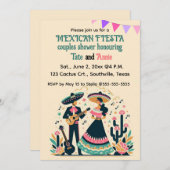 Essbare Paare Fiesta Dusche Einladung (Vorne/Hinten)