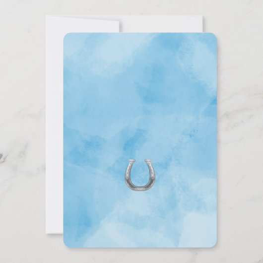 Essbare Pferde zum Geburtstag Einladung (Rückseite)