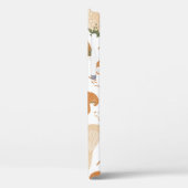 Essbare Pilze nahtlos Muster. Linocut alt Case-Mate iPhone Hülle (Rückseite / Links)