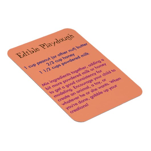 Essbare Playdough Magnet (Rechte Seite)