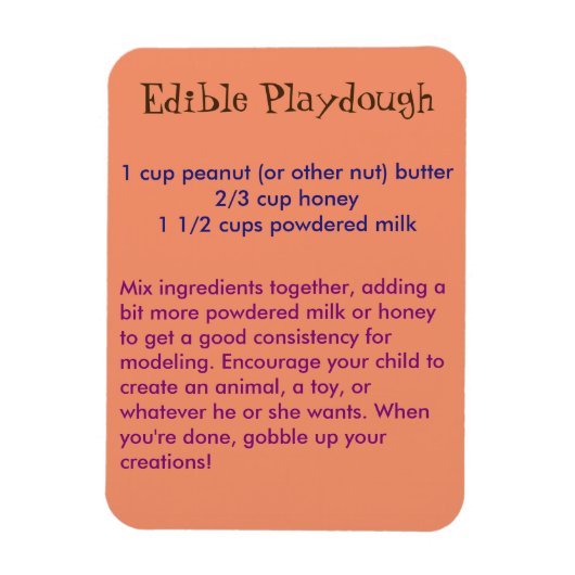 Essbare Playdough Magnet (Vertikal)