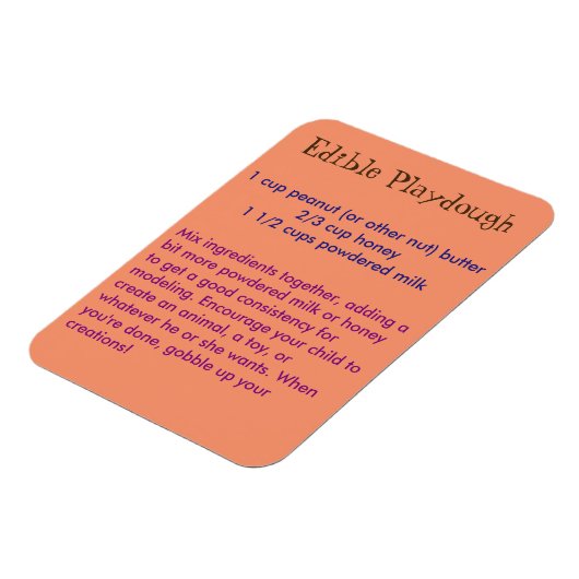 Essbare Playdough Magnet (Linke Seite)