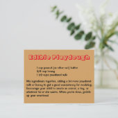 Essbare Playdough Postcard Postkarte (Stehend Vorderseite)