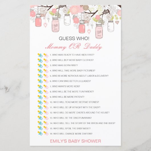 Essbare Ratschläge, wer, Mama oder Vater Baby Dusc (Vorderseite)